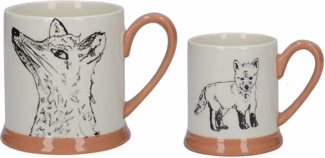 Creative Tops White Animal Ceramic Mug, Height: 12.5 cm