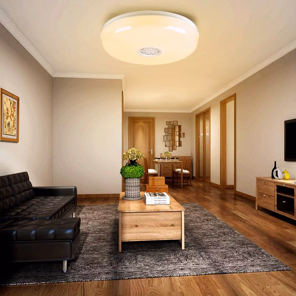 ENER-J Smart Bluetooth 24W RGB LED Ceiling Lamp with Speaker in White – 4