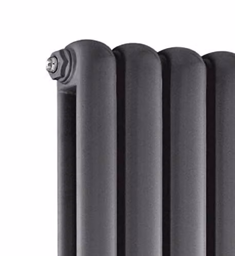 Hudson Reed HSA006 Salvia Colosseum Modern Double Panel Designer Bathroom Radiator, Set of 2, Anthracite, W: 150 cm, H: 37.7 cm – 2