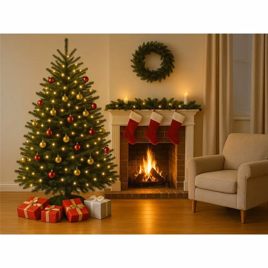Clifton Premier Spruce Christmas Tree, Fresh Norway Cut, Green, Height: 125-150 cm – 3