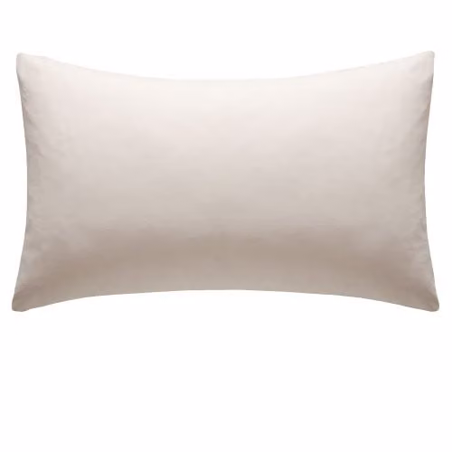 Catherine Lansfield Easy Iron Percale Standard Pillowcase Pair, Beige, W/H: 50 x 75 cm