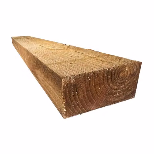 Snowdon Timber Treated Brown Wood Sleepers for Raised Beds and Ornamental Gardens, Pack of 5, W: 10 cm, H: 20 cm, L: 180 cm – 2