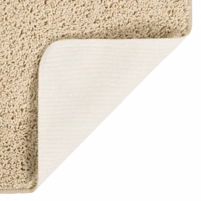 Berkfield Home Shaggy Rug in Beige, W/D: 200 x 290 cm, Non-Slip and Washable