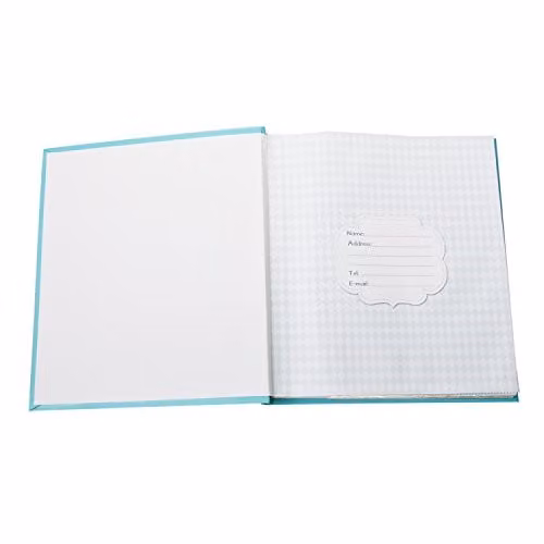 Arpan Pastel Blue Slip In Memo Bound Photo Album for 120 Photos, 5x7 inch – 2