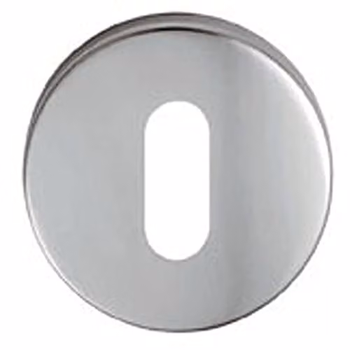 Loops 52mm Lock Profile Open Escutcheon in Brushed Silver Aluminium with Concealed Fix