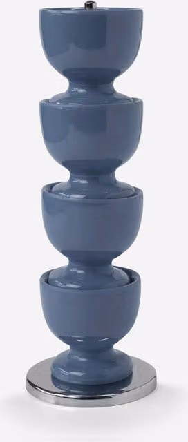 Zeal Stackable Melamine Egg Cup Set with Tray in Blue