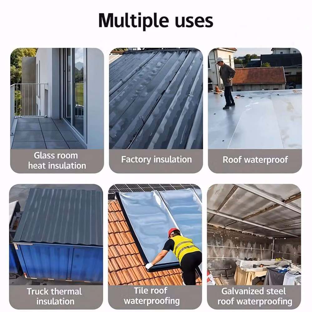 NESTLUNE Self Adhesive Lead Roof Flashing Repair Tape, Grey, W: 20 cm, L: 700 cm – 6