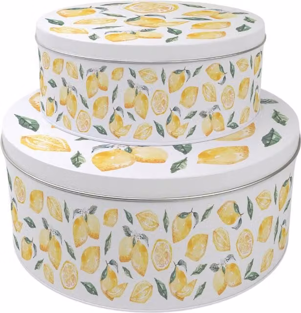 Purely Home Multicoloured Round Cake Tin Set