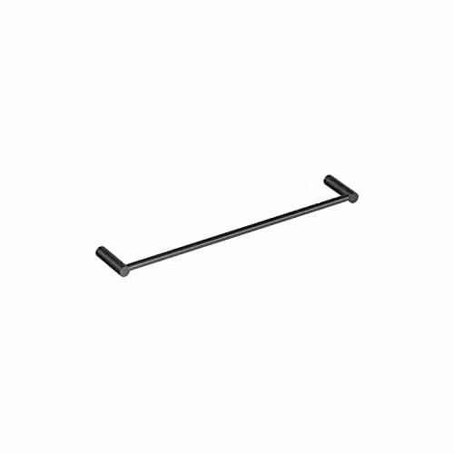 COSMIC Wall-Mounted Stainless Steel Towel Rail in Matte Black, W: 40 cm, D: 6.5 cm, H: 5.1 cm
