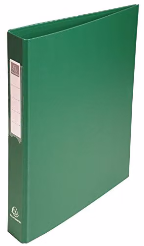Exacompta A4 Rigid Plastic 4 Ring Binder in Green