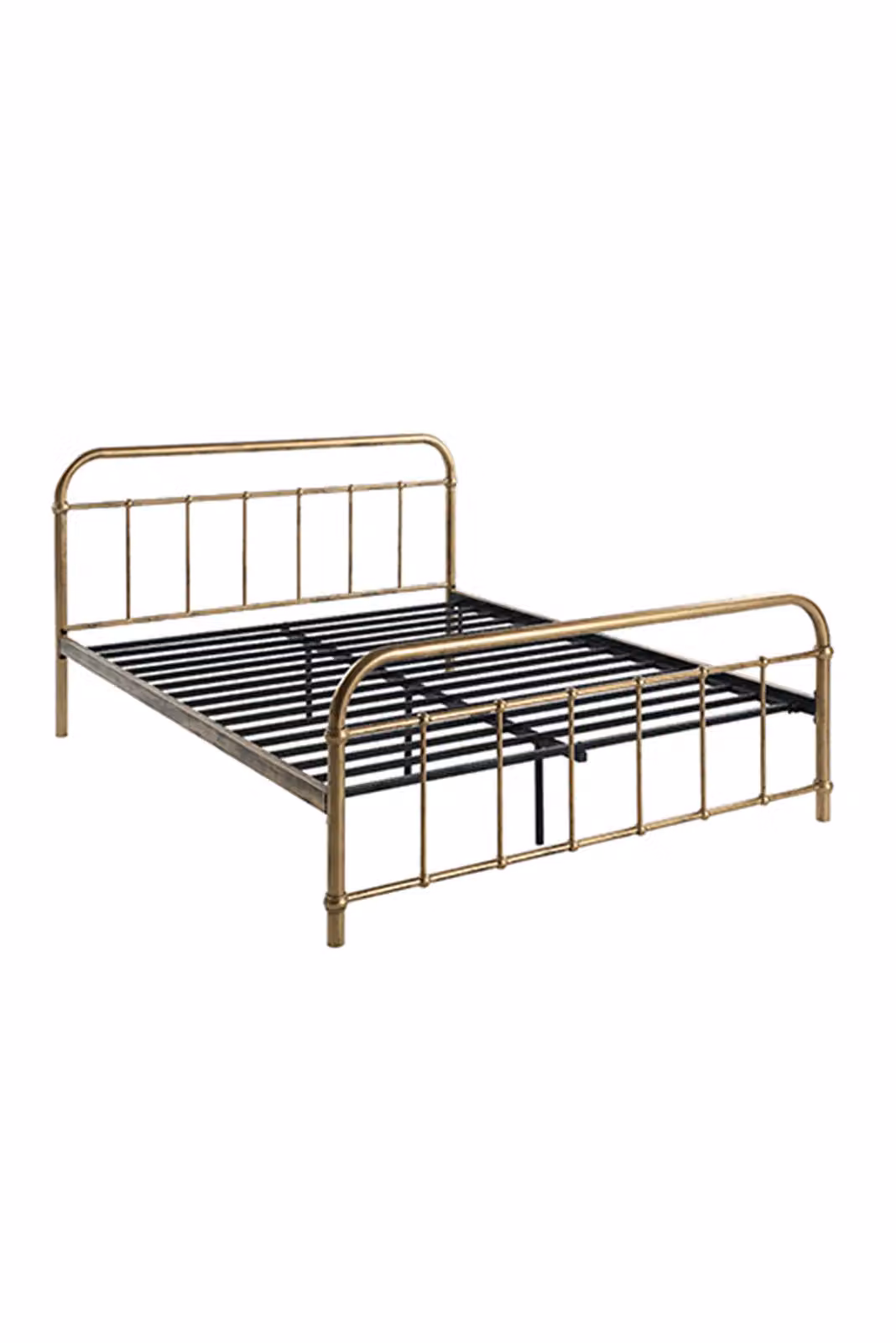 SlumberWorx Tewin Vintage Hospital Style Metal Bed Frame in Bronze, Size: 180 x 200 cm – 3
