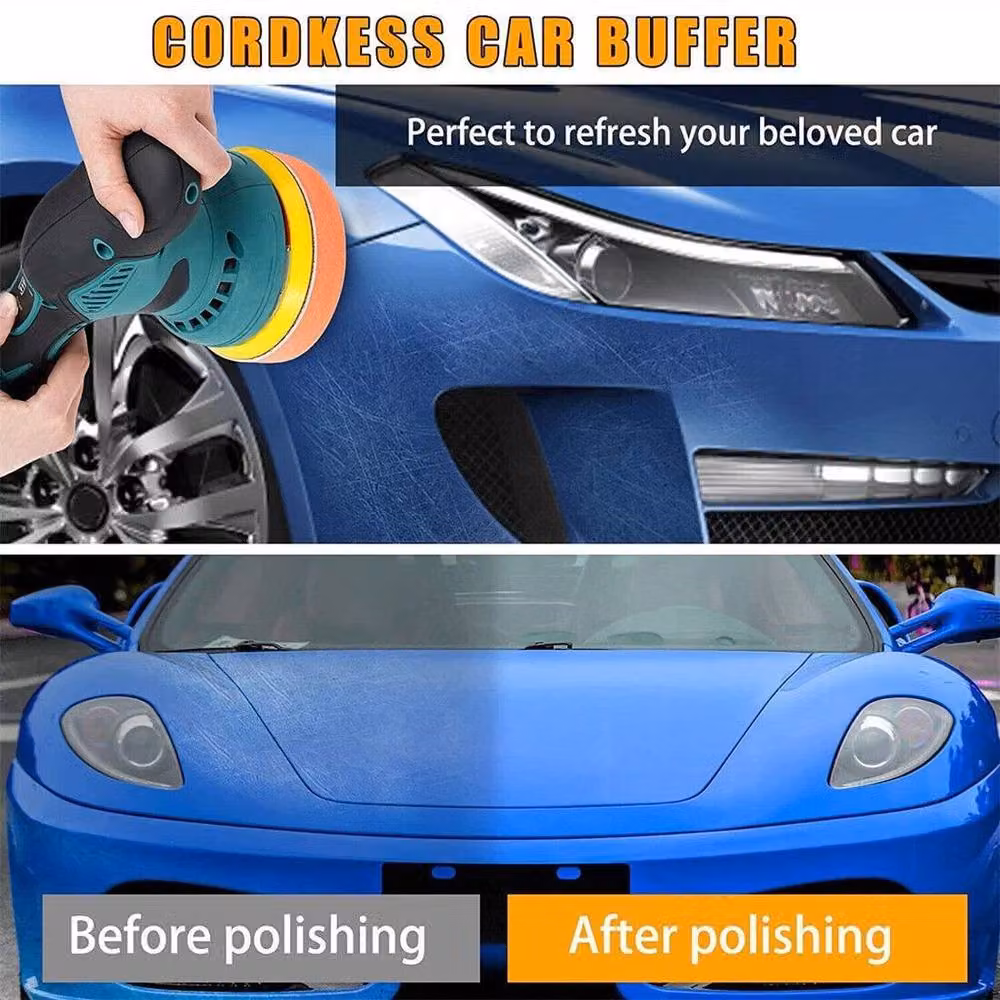 SPETLEK 2 Battery Cordless Car Polisher Buffer Machine in Turquoise – 3