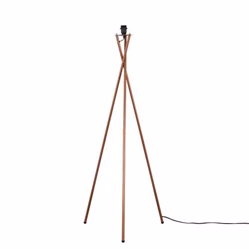 MiniSun Modern Copper Metal Cylinder Floor Lamp Base, Height: 136 cm