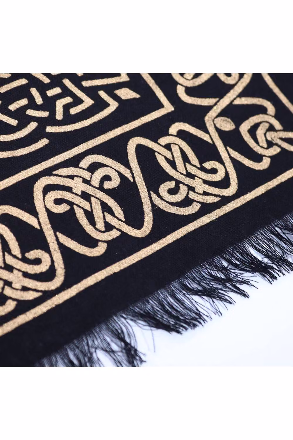 KDMD Esoteric Fringed Altar Cloth Chakra Chart in Black – 2