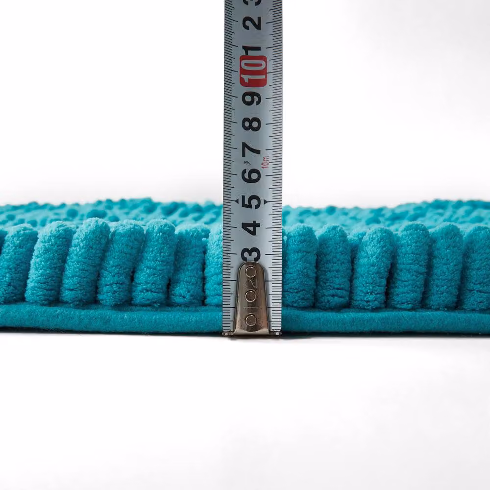 Gaveno Cavailia Miami Chenille Loop Faux Fur Bath Mat in Teal, W: 50 cm, D: 80 cm – 3