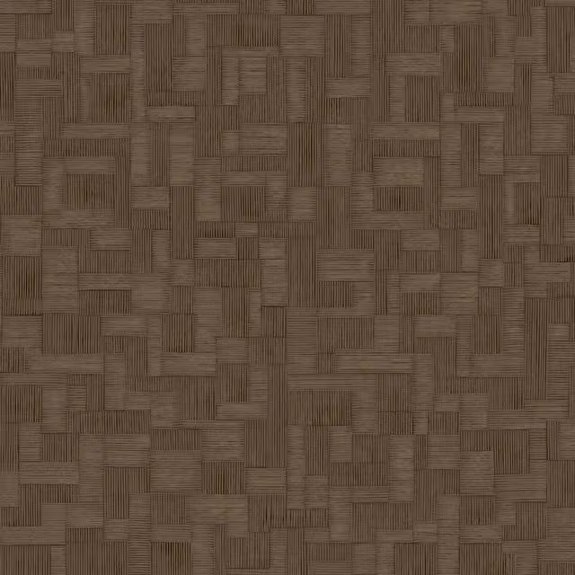 Grandeco Camu Geometric Blocks Textured Wallpaper in Brown