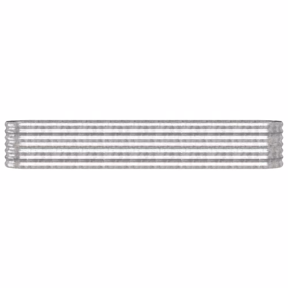 Berkfield Home Garden Silver Powder-coated Steel Raised Bed, W/D/H: 224 x 40 x 36 cm – 3