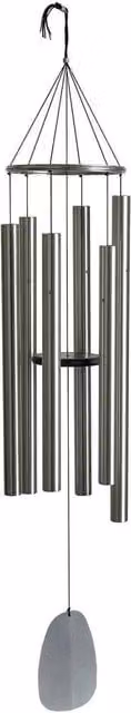 Woodstock Chimes Bells of Paradise Extra Large Outdoor Wind Chime in Silver