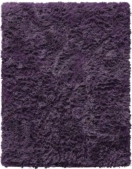 Velosso Supersoft Shaggy High Pile Rectangular Rug in Purple, W: 120 cm, L: 170 cm