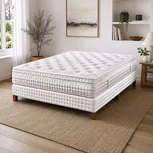 Stratus Interiors Nubis Cloud Pillow Top Mattress in White, Double, W/D/H: 140 x 190 x 33 cm