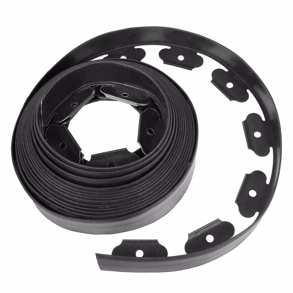 NESTLUNE Flexible Garden Border Grass Lawn Path in Black, W/H: 100 x 15 cm – 3