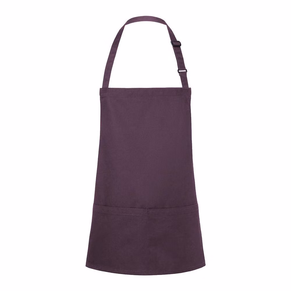 Karlowsky Short Pocket Bib Apron in Purple – 2
