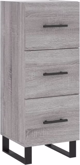 Berkfield Home Grey Sonoma Sideboard in Engineered Wood, W/D/H: 34.5 x 34.0 x 90.0 cm – 1