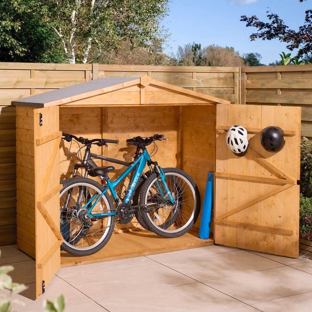 Rowlinson Shiplap Apex Wallstore with Floor in Brown, W186.5 x D87 x H166 cm – 3