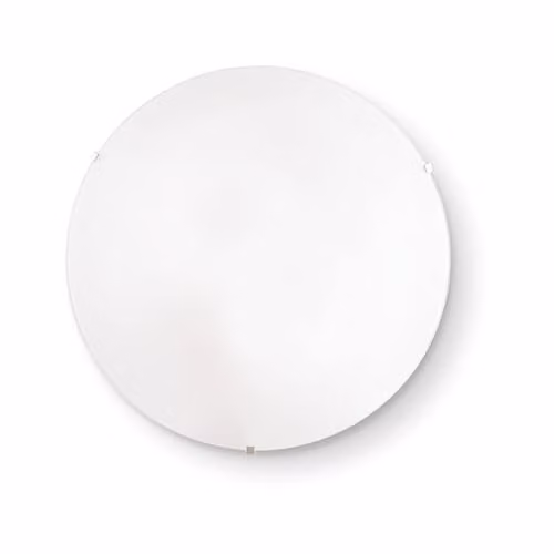Netlighting Simply 2 Light Indoor Medium Flush Light in White and Transparent Glass and Metal