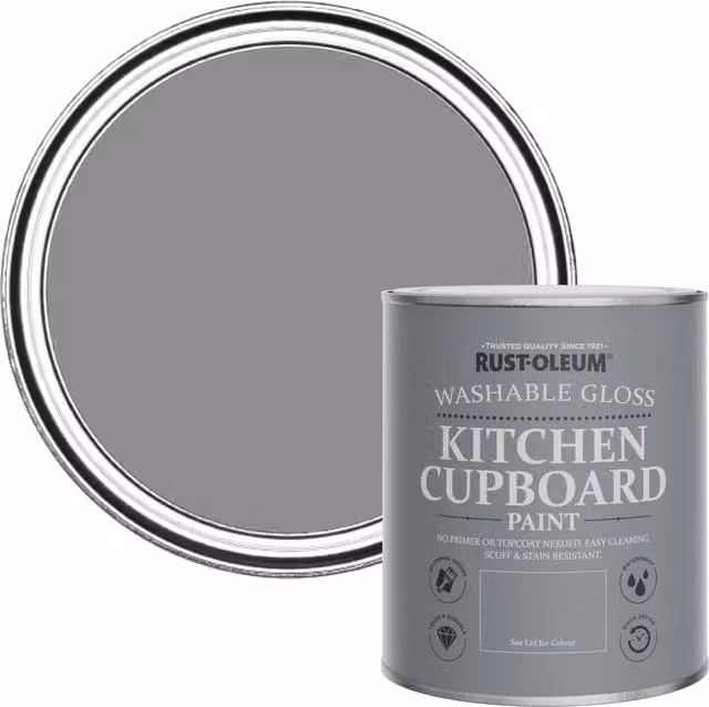 Rust-Oleum Kitchen Cupboard Paint in Gloss Finish, Iris, 0.75 l