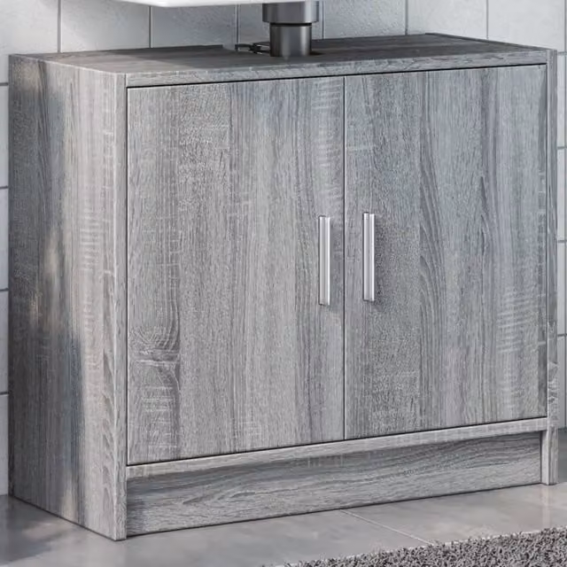 Berkfield Home Grey Sonoma Sink Cabinet W/D/H: 63 x 29 x 55 cm – 1