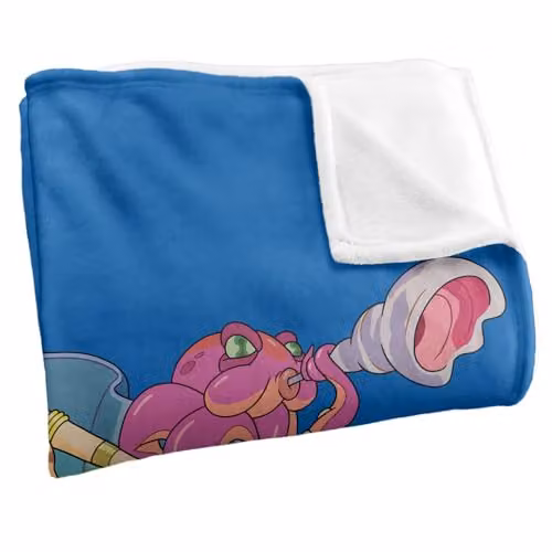 LOGOVISION Rick and Morty Mr Nimbus Super Soft Silky Touch Fleece Throw Blanket, Multicolour, W: 127 cm x D: 152.4 cm – 2