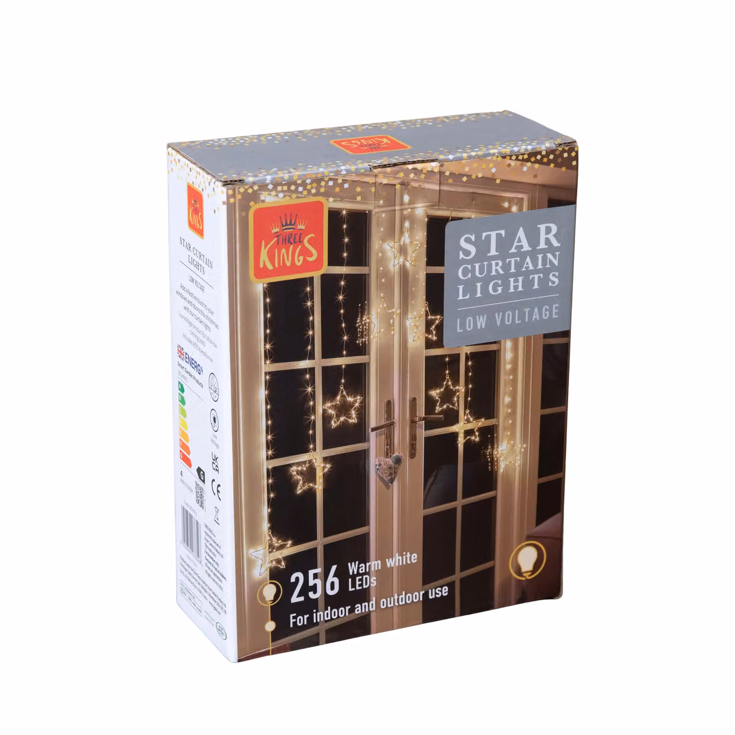 Samuel Alexander White LED Star Curtain Christmas Lights, 120 cm – 3