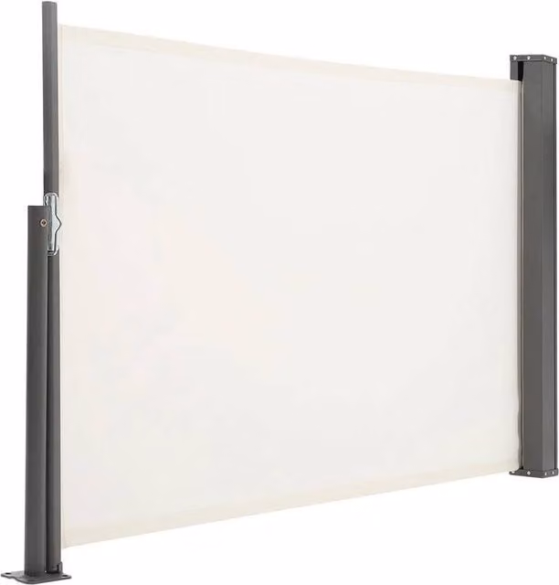 EONLION Retractable Side Awning Patio Screen Shade in White, Width: 100 cm – 1