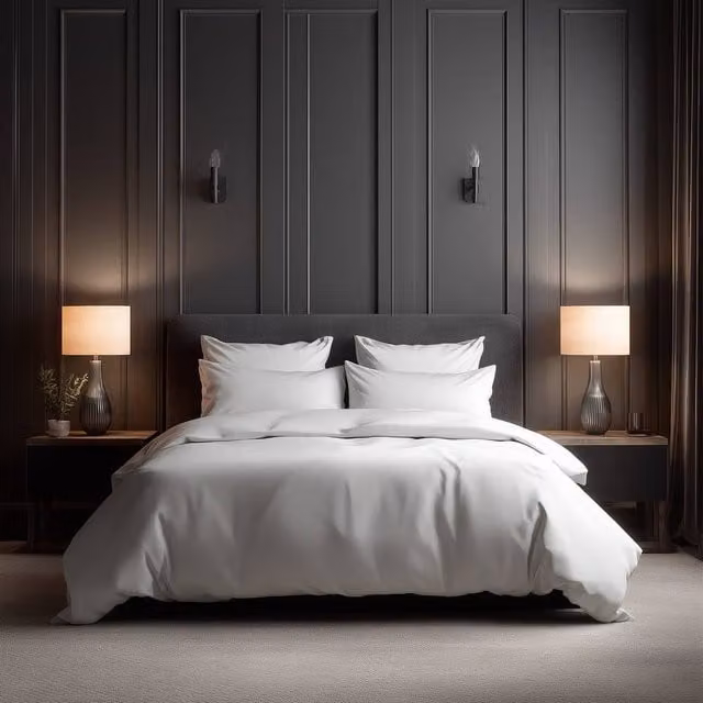 Snug City Luxury 400TC Cotton Mako Satin Duvet Cover and Pillowcase Set in White, Double, W: 140 cm, H: 200 cm – 1