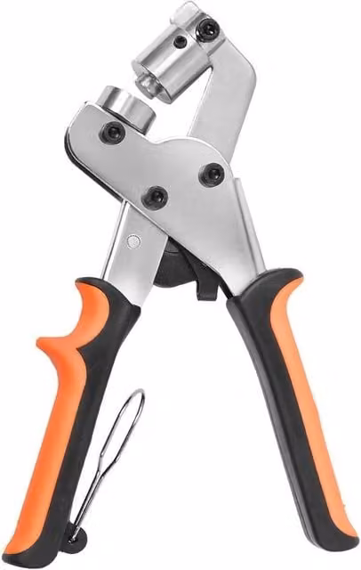 Kelvenix Eyelets Plier Grommet Fixing Hole Punch Tool Craft Kit in Silver – 1