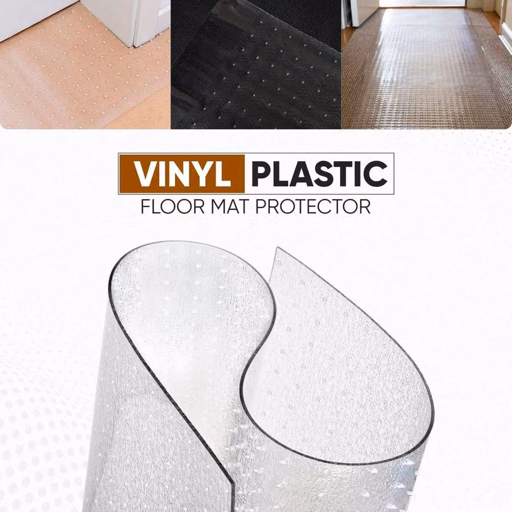 PAWNORA Clear PVC Vinyl Carpet Protector Mat for Home and Office – 2