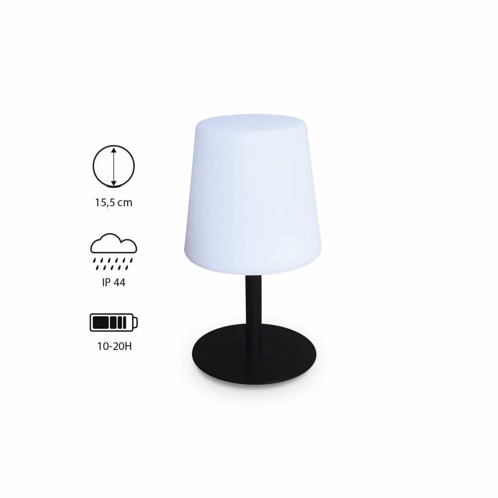 Sweek LED Table Lamp Set of 2, Black, Height: 16 cm – 2