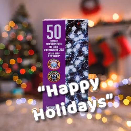 VFM e-Store Cool White Christmas String Lights with 50 Bulbs – 4