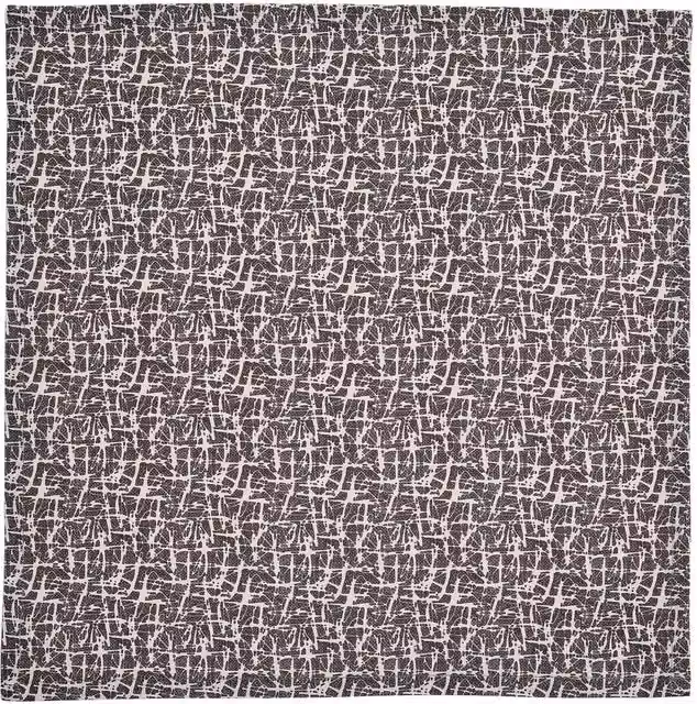Murmur Camille Graphic Cotton Napkins, Grey, 4 Pack, W/D: 40 x 40 cm