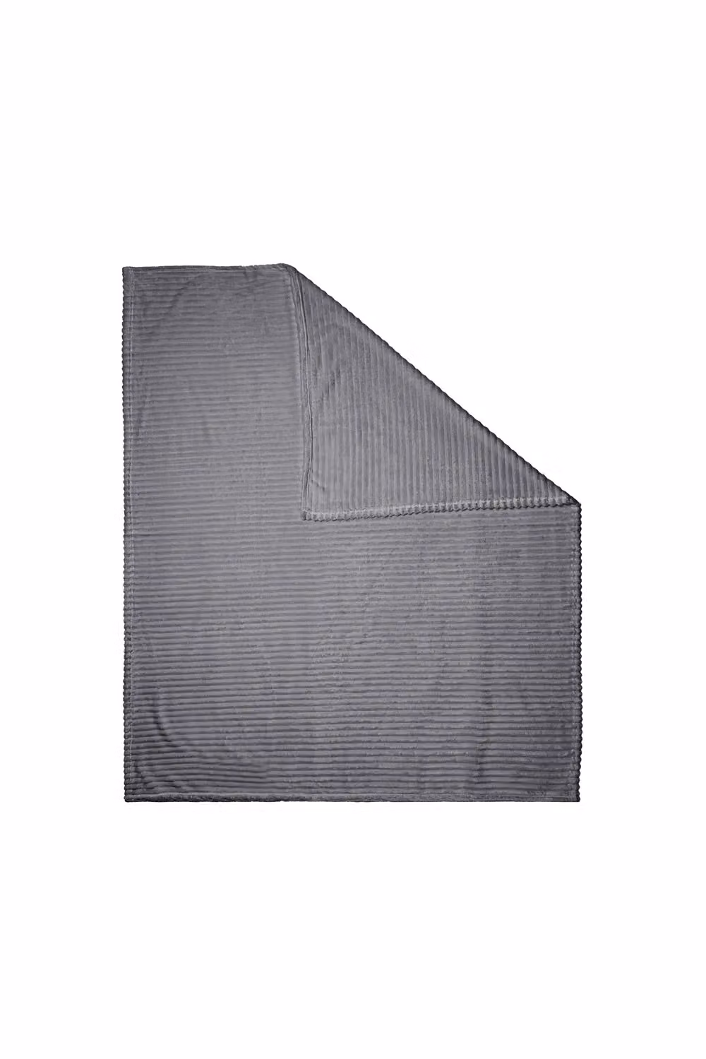 BHS Luxury Ribbon Velvet Throw in Grey, W: 127 cm, D: 152 cm – 2