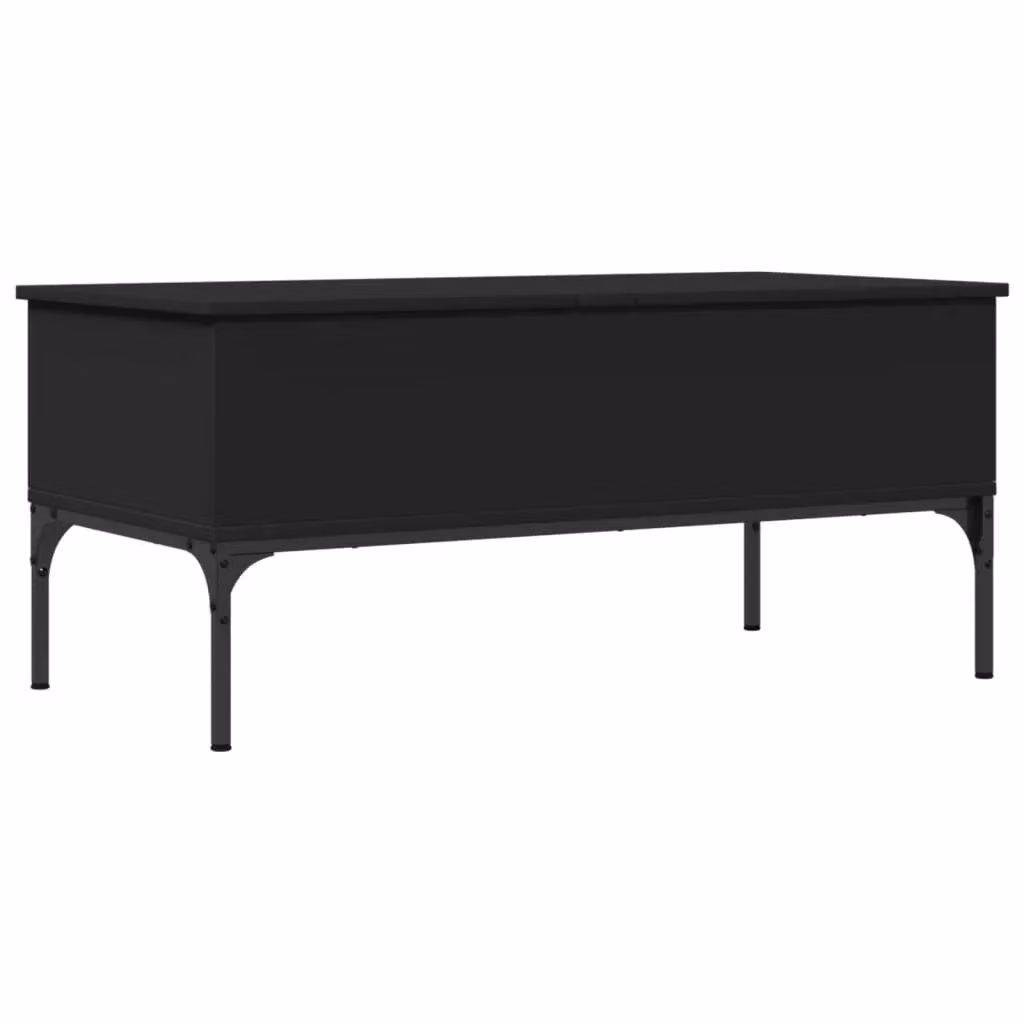 Berkfield Home Black Rectangular Coffee Table with Lift Mechanism, W/D/H: 100 x 50 x 45 cm – 2