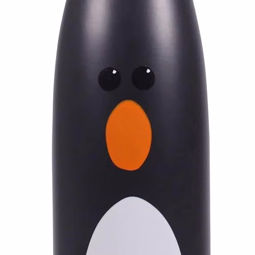 Half Moon Bay Wallace & Gromit Feathers McGraw 3D Metal Water Bottle, Red and Multicolour, 500ml – 2