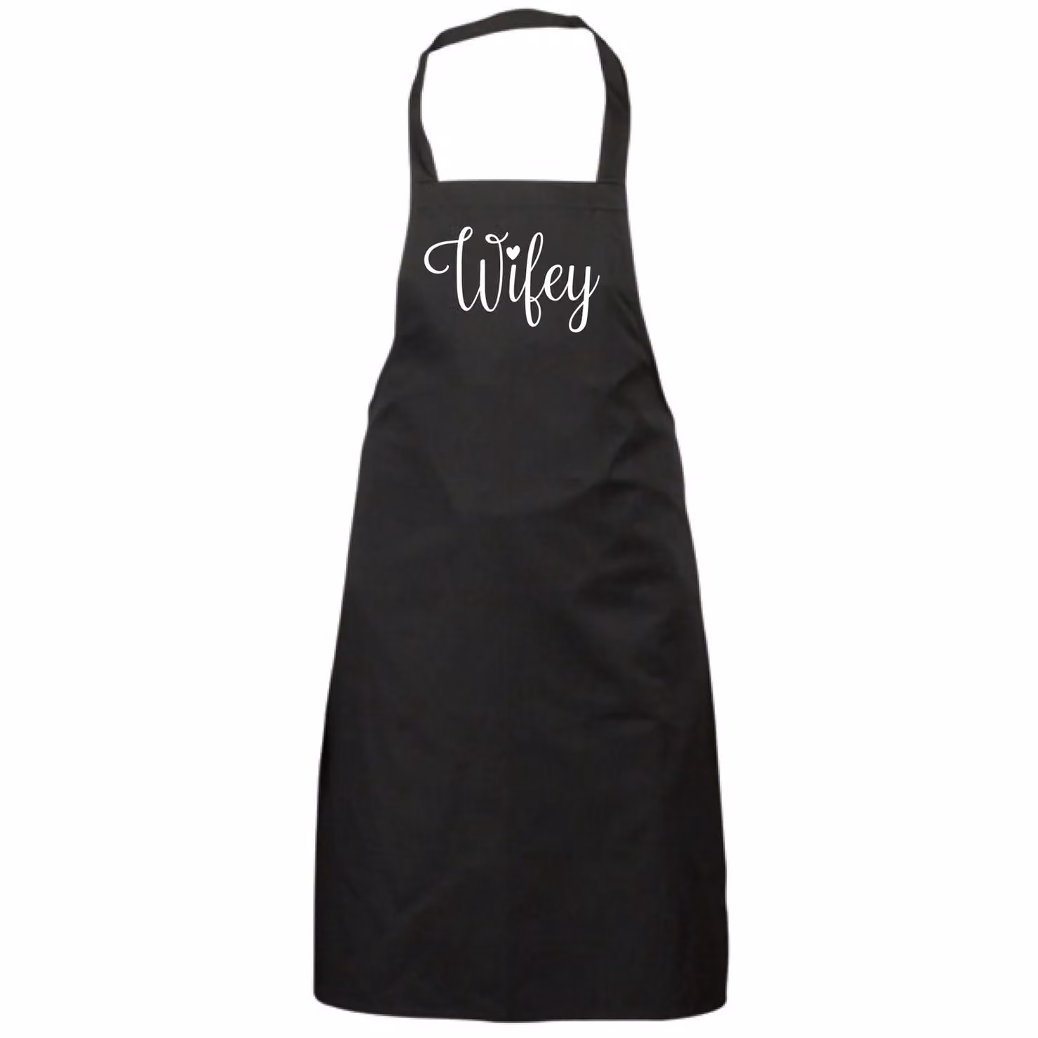 60 Second Makeover Wifey Black Cotton Apron for Adults – 2