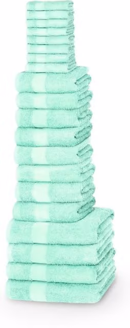 Rapport Home W500 Luxurious 500 GSM Cotton Terry Face Towel in Green