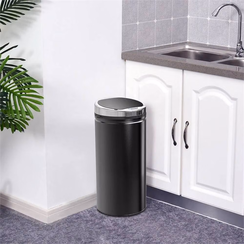 Nordara Automatic Hand Sensor Dustbin, 42L, Black, W: 120 cm, H: 68 cm – 6
