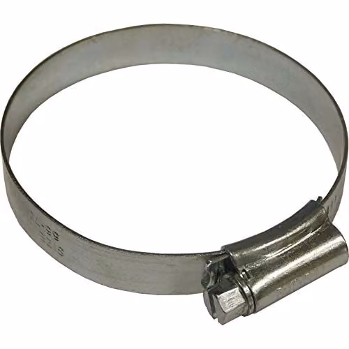 Faithfull 3 Pack Galvanised Steel Jubilee Hose Clips in Silver, 55-70mm