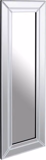 Orsina Sana Rectangular Modern Wall Mirror with Double Bevelled Edge in Clear Glass – 1