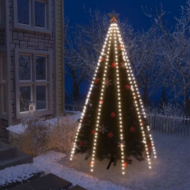 Berkfield Home Christmas Tree Net Lights with 400 Cool White LEDs, 400 cm