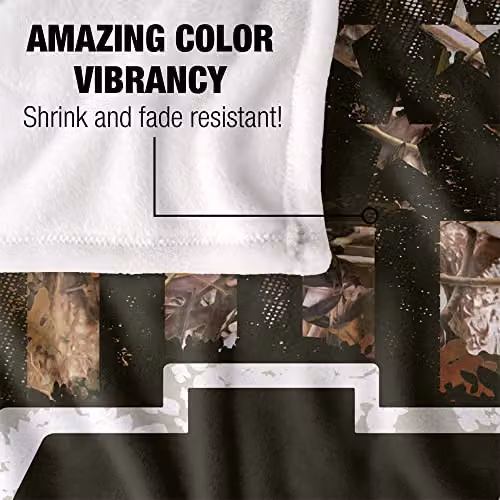 LOGOVISION Chevrolet Chevy Camo Logo Super Soft Microfibre Fleece Throw Blanket, White, W: 152 cm, D: 127 cm – 3